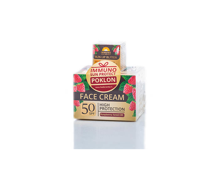 face cream 50 + lip butter